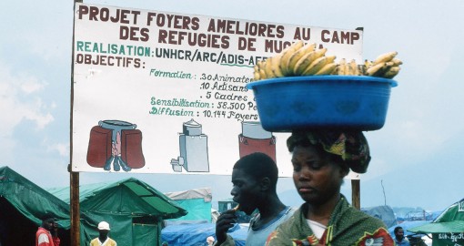 Im Flüchtlingslager Mugunga, Zaire 1995